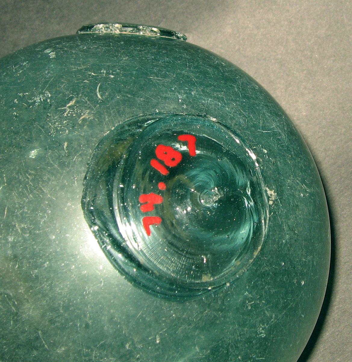 1974.0187 Glass witches ball (detail)