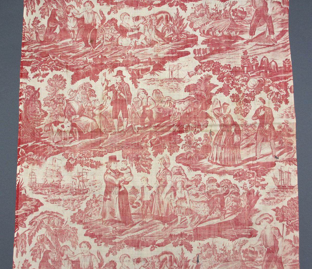 1952.0306.001 Textile, printed design repeat