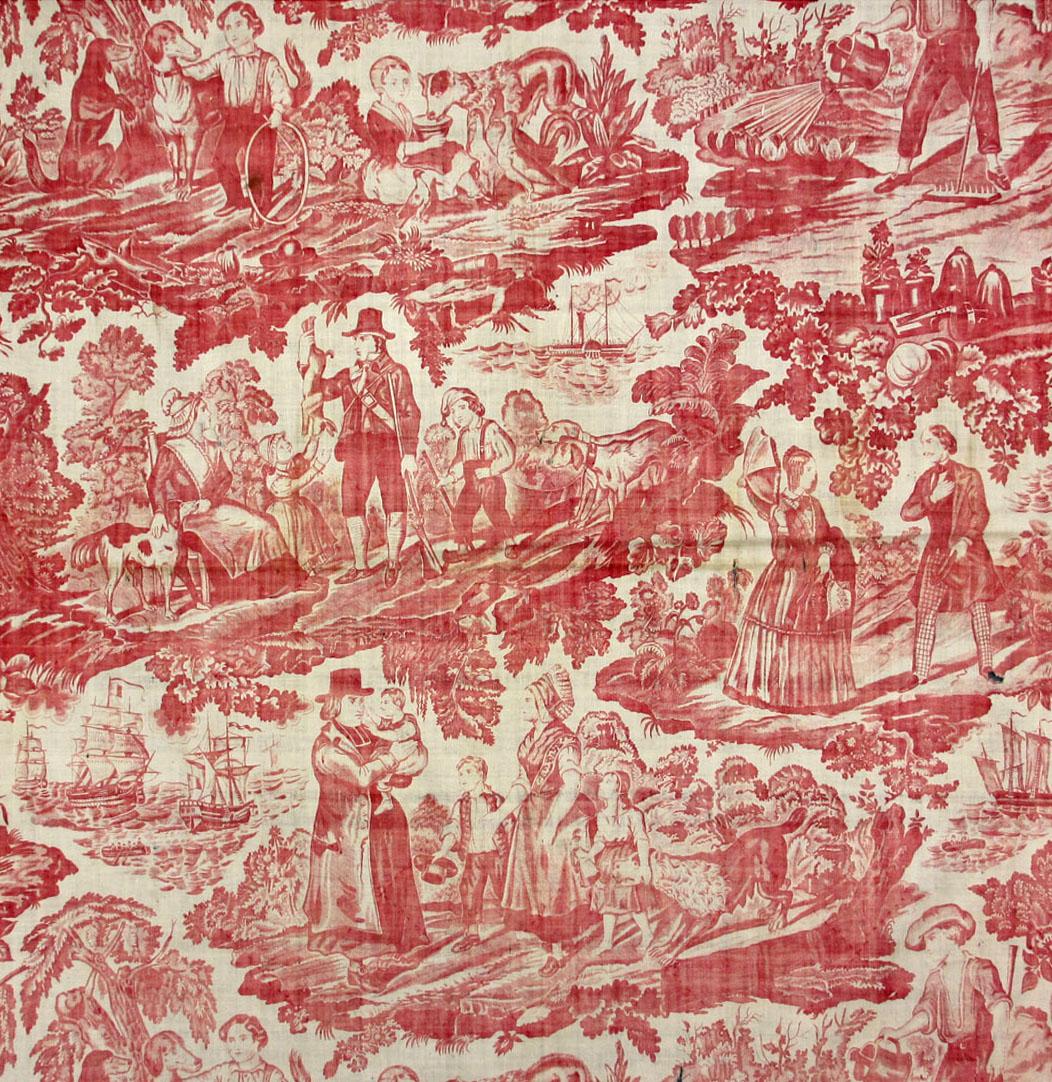 T1159 textile, printed design repeat