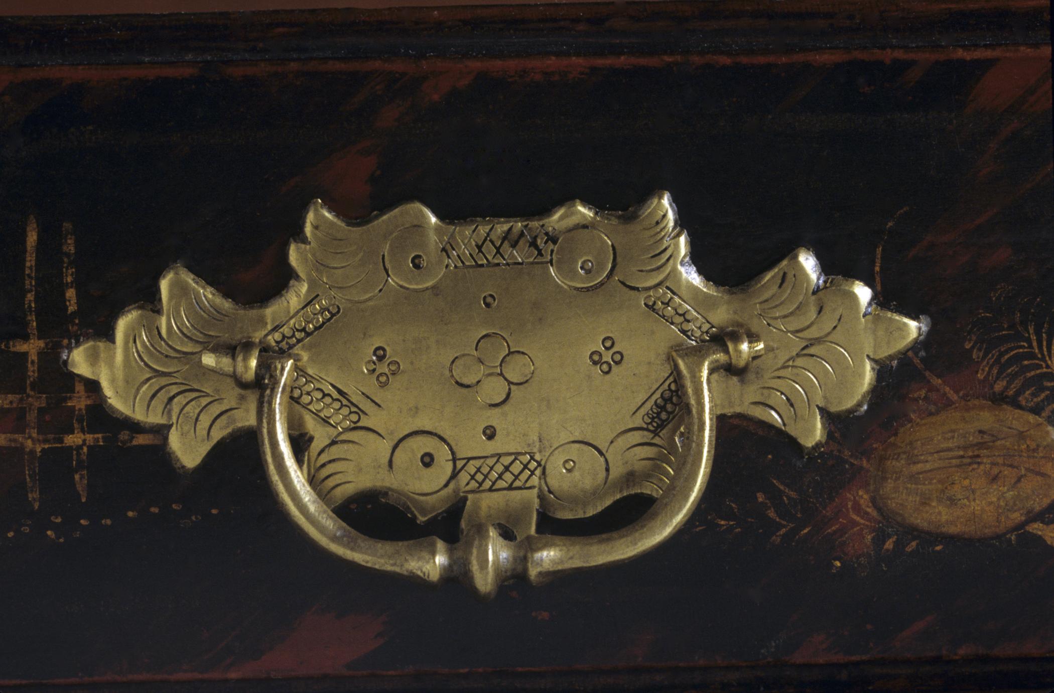 1957.1084 Chest of drawers, detail 7