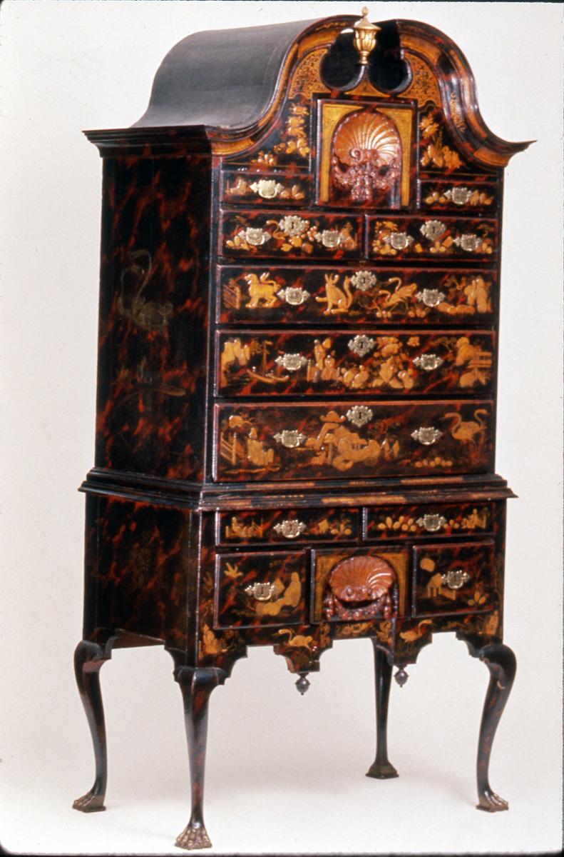 1957.1084 Chest of drawers, High chest (3/4 view)