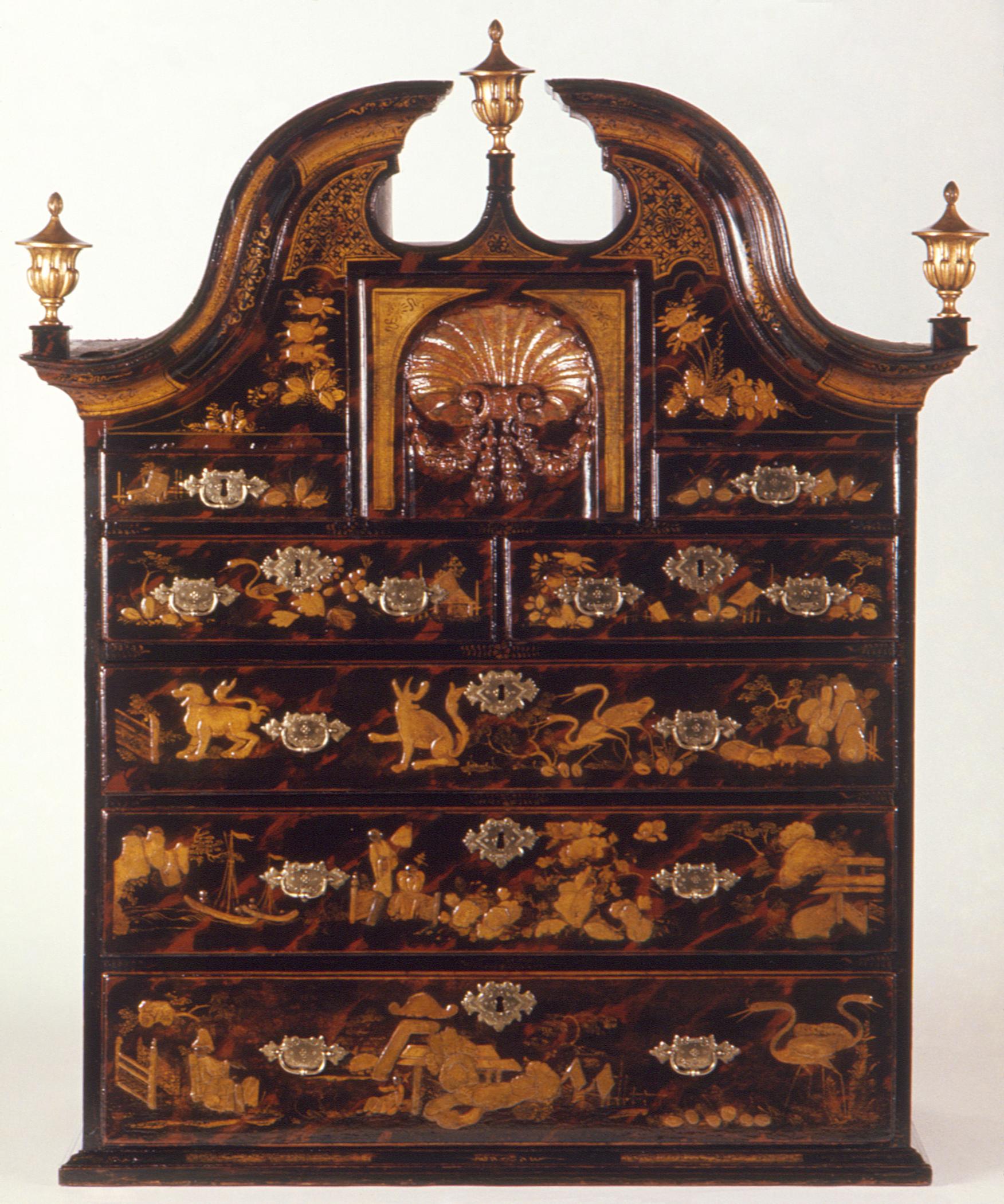 1957.1084 Chest of drawers, detail 9