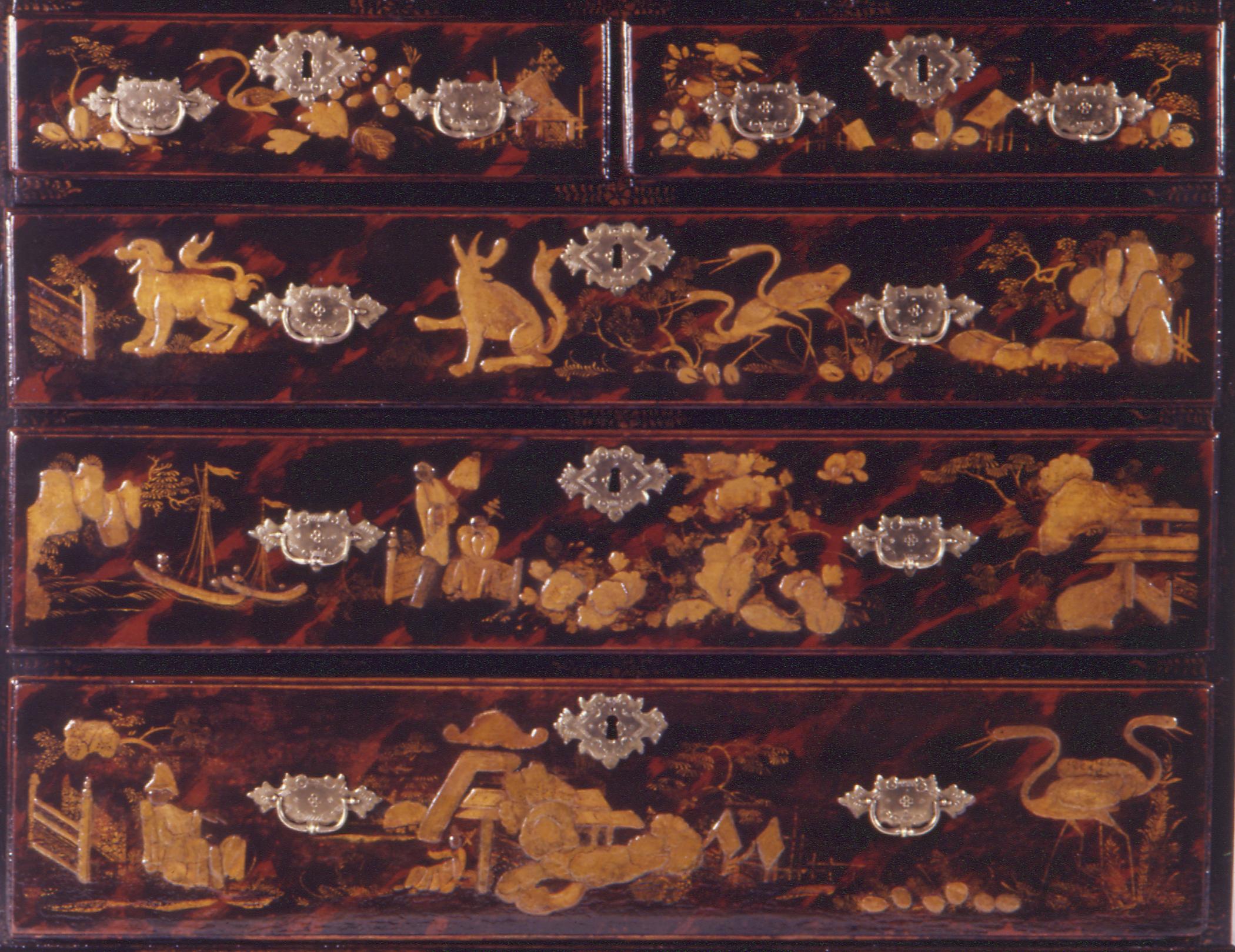 1957.1084 Chest of drawers, detail 10