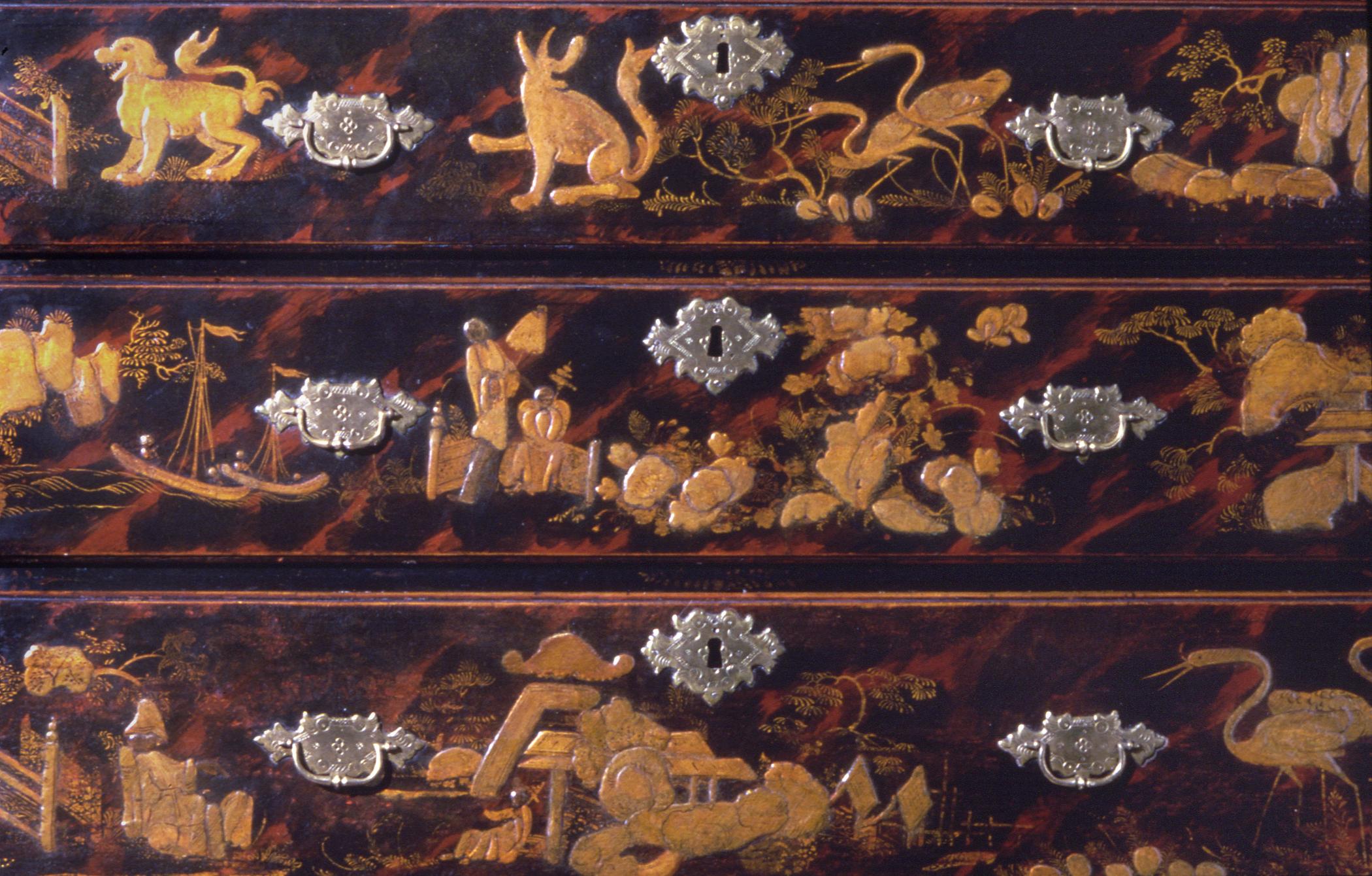 1957.1084 Chest of drawers, detail 11
