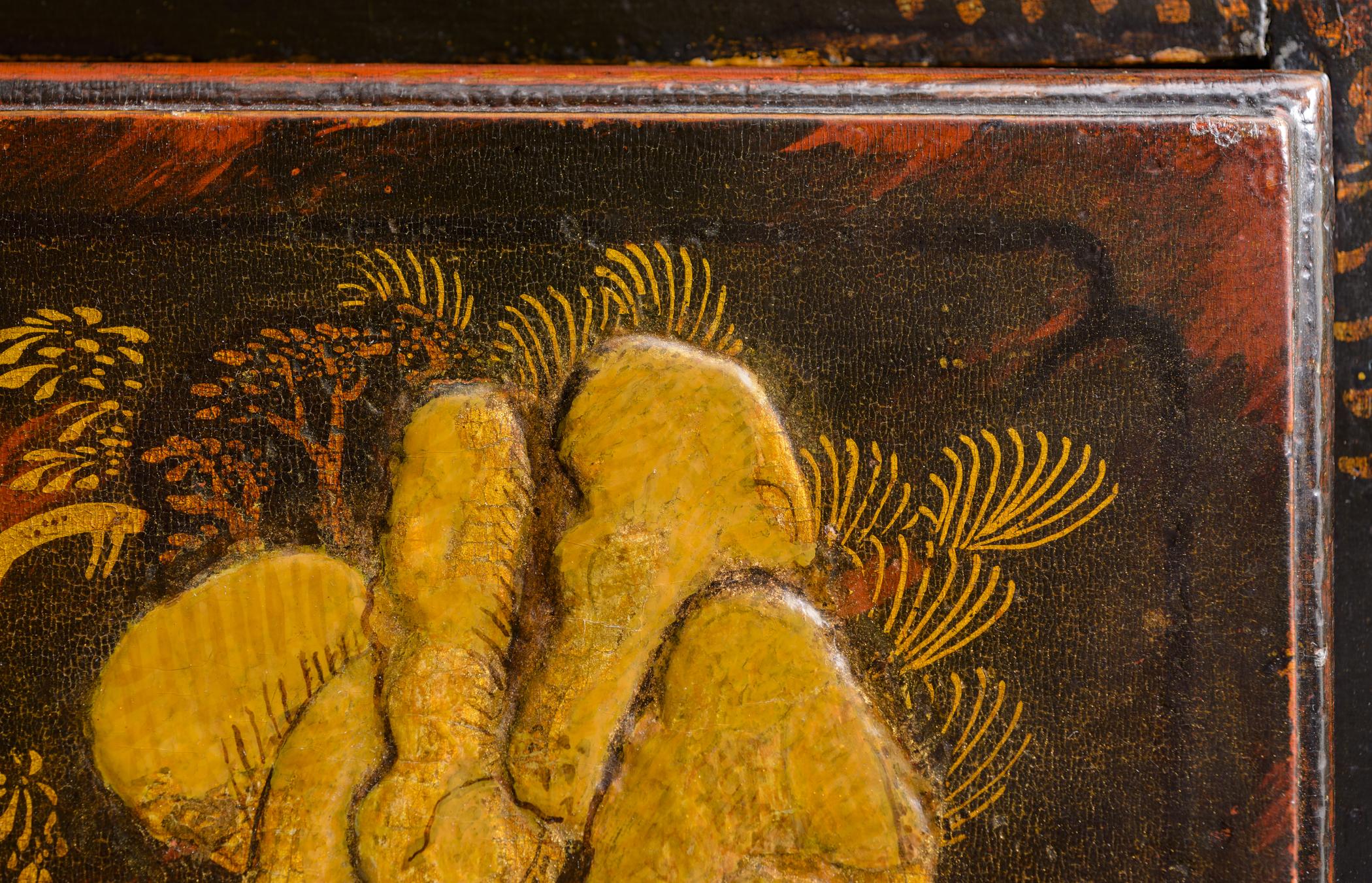 1957.1084 Chest of drawers, detail 3