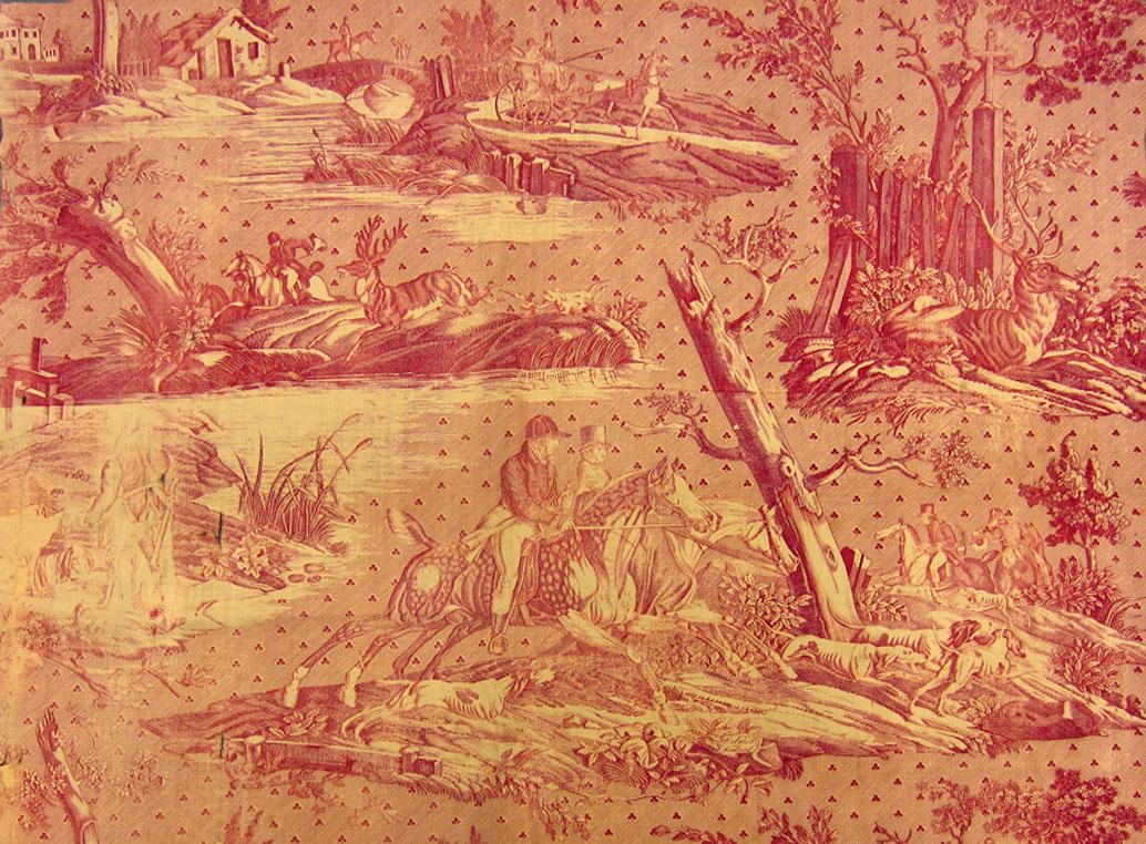 T35 Textile, printed, partial design repeat