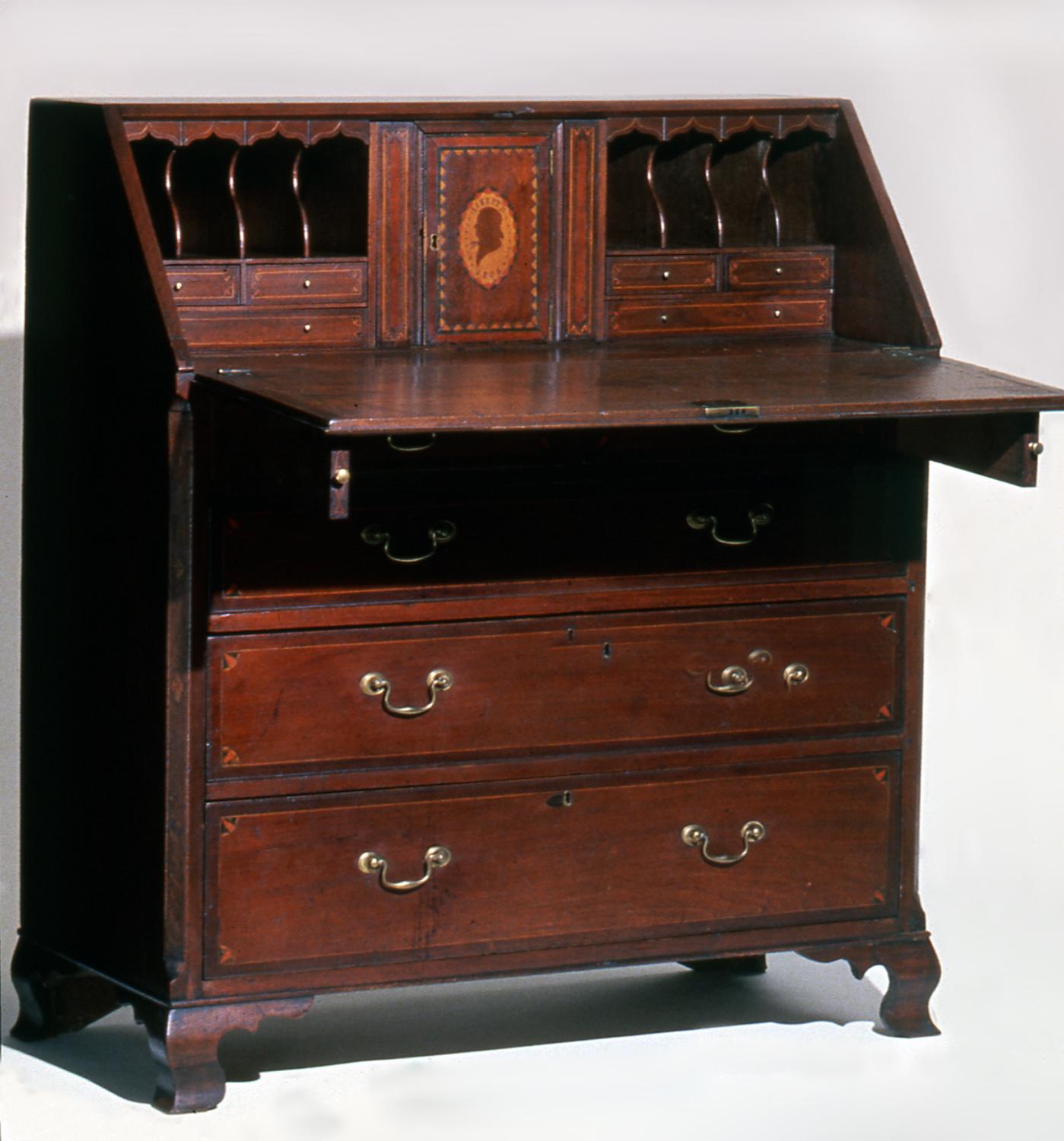 1957.1099 Desk, Fall-Front desk (view 2)
