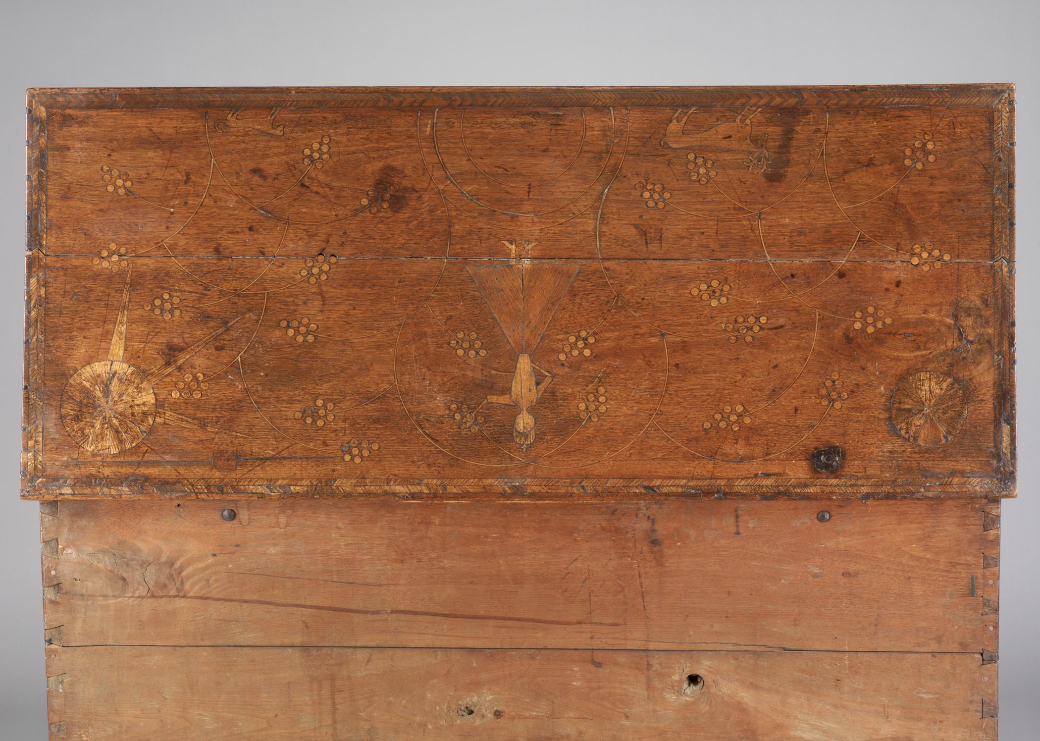1957.1108 Chest, detail 1, lid