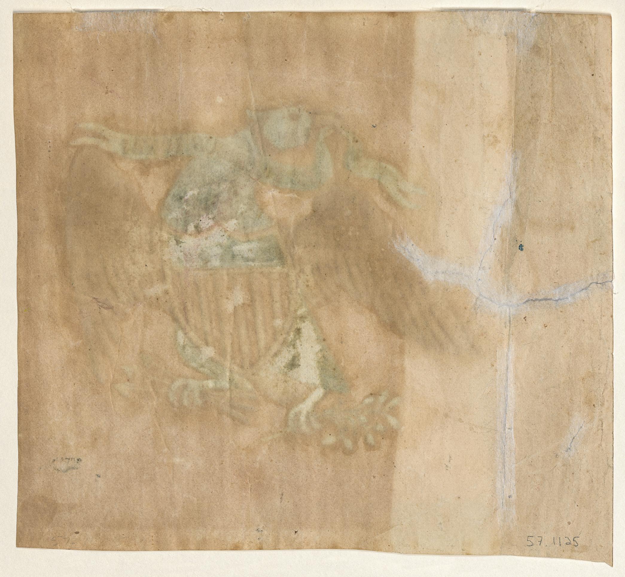 1957.1125 Drawing, view 3, reverse