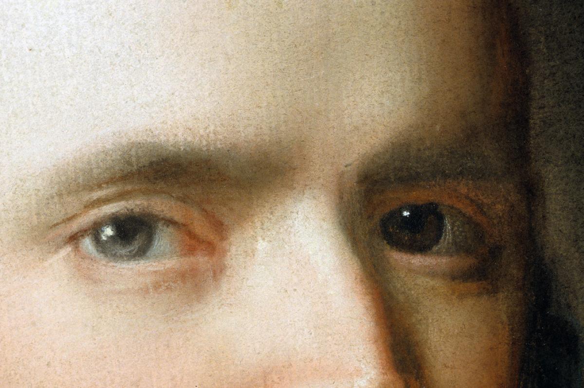 1957.1127 A Pastel, Detail 2