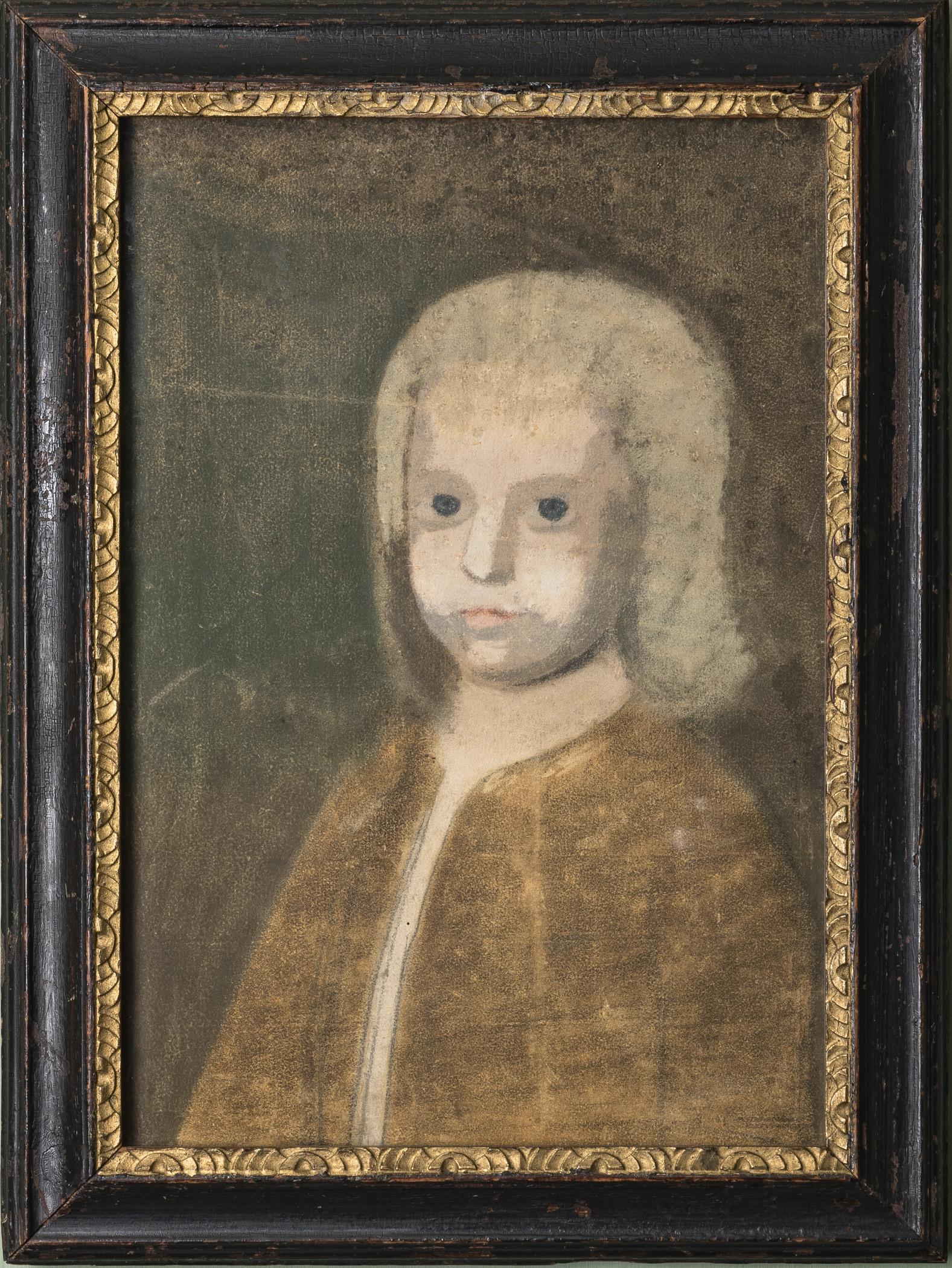 1957.1129 A Pastel, B Frame, view 1