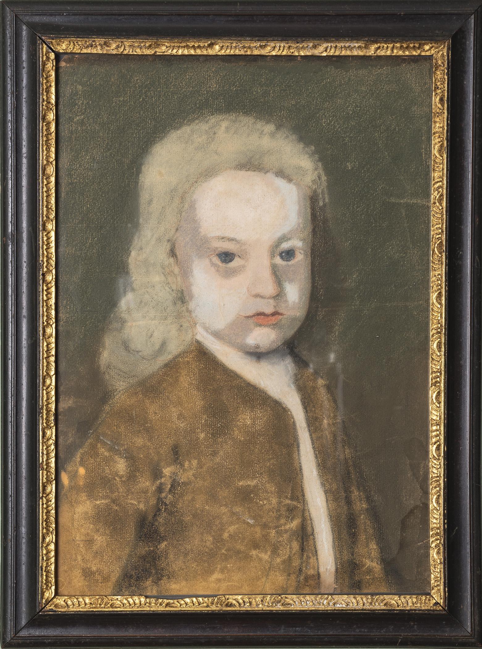 1957.1130 A Pastel, B Frame, view 1