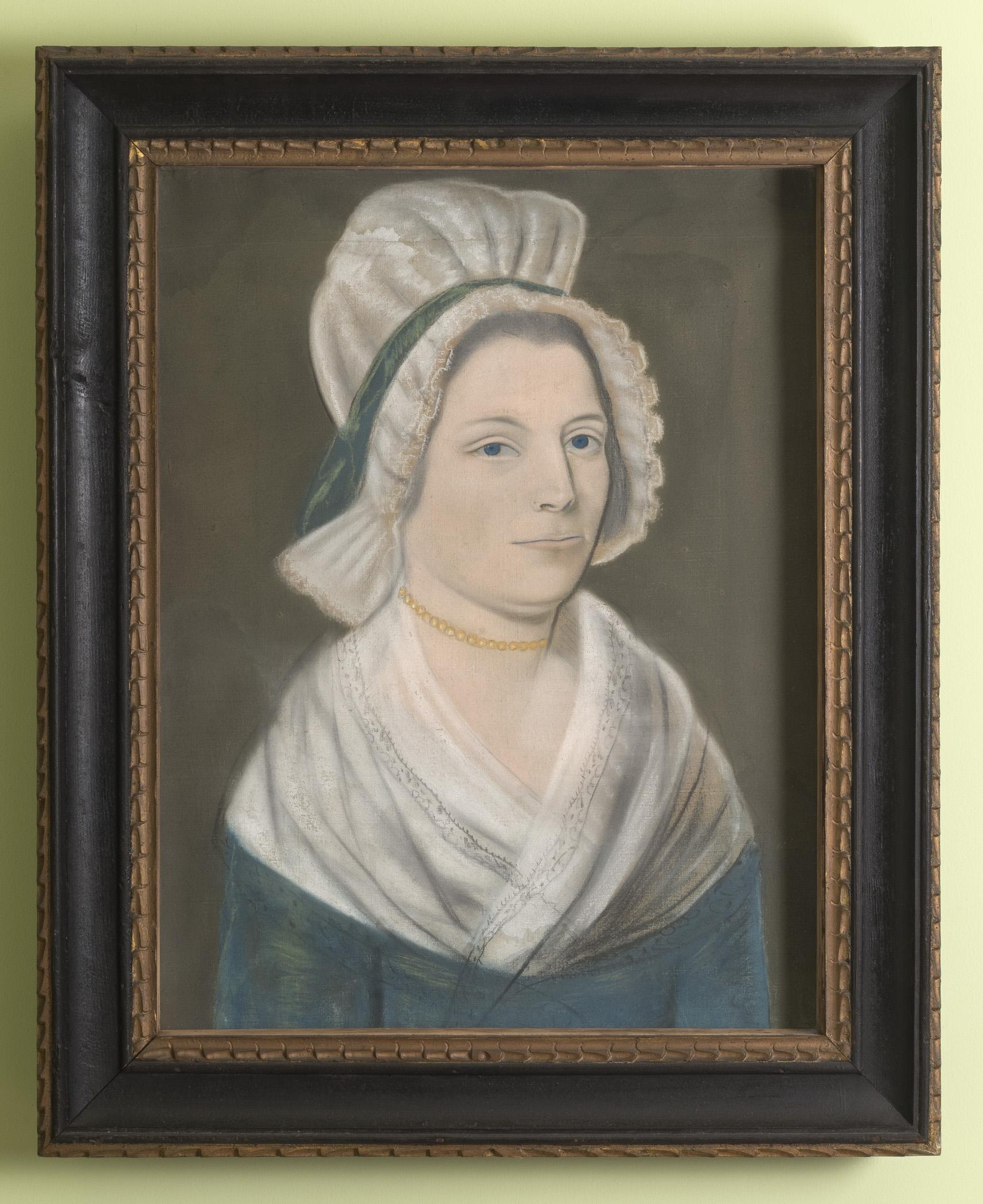 1957.1133 A Pastel, B Frame, view 1
