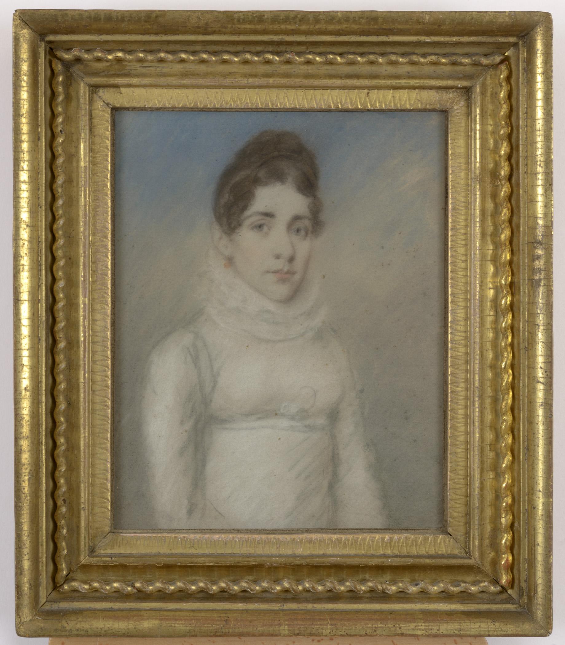 1957.1135 A Pastel, B Frame, view 1