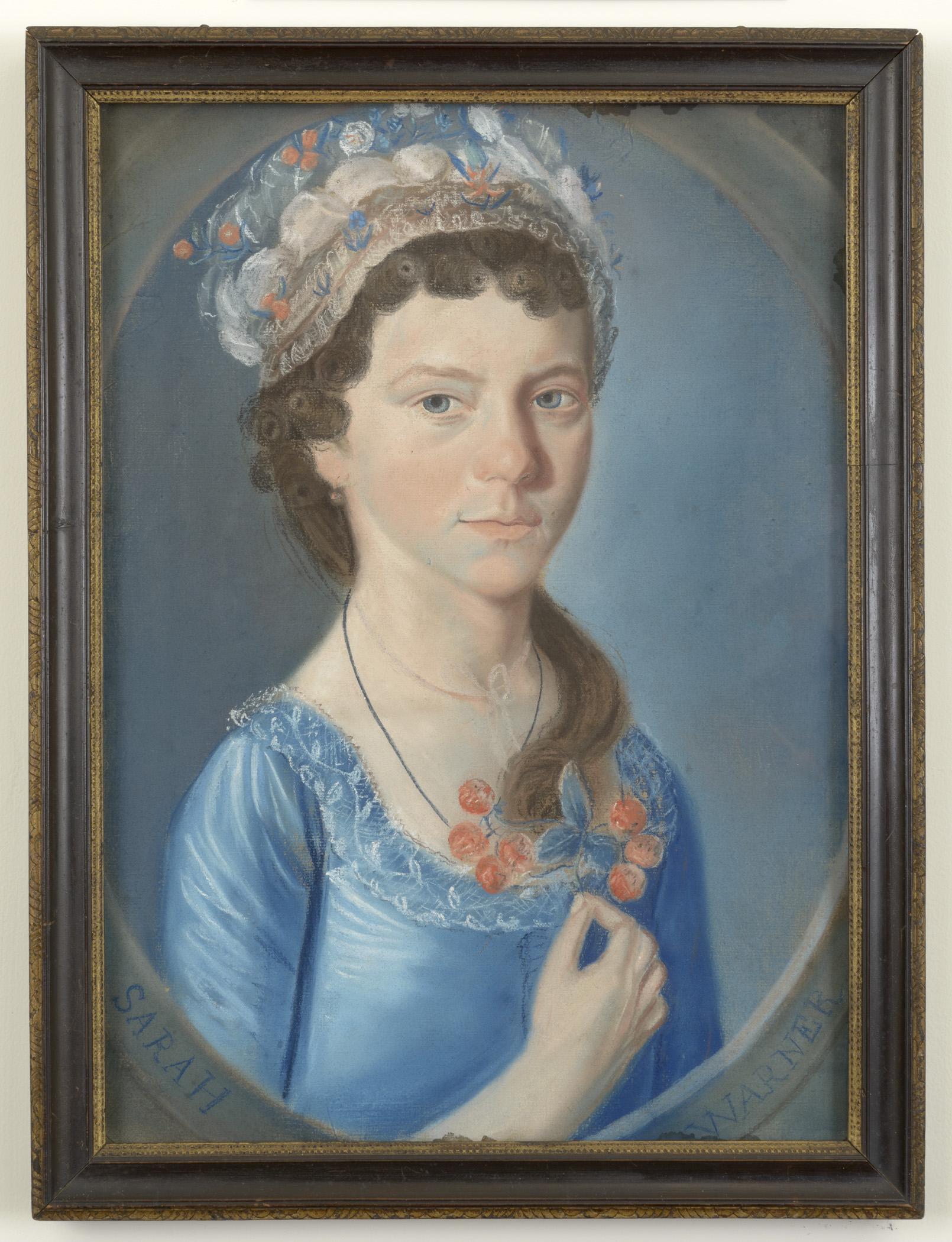 1957.1143 A Pastel, B Frame, view 1