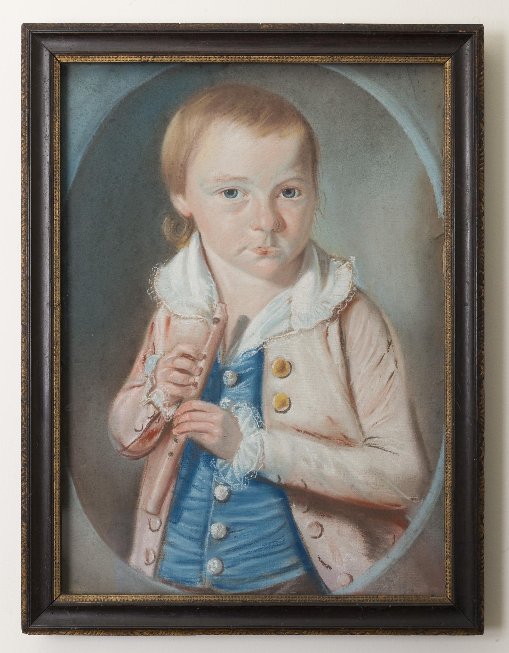 1957.1145 A Pastel, B Frame, view 1