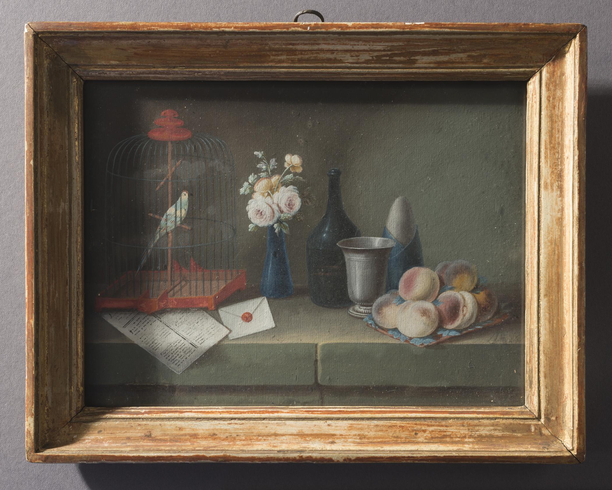 1957.1160 A Drawing, B Frame, view 2, raking light