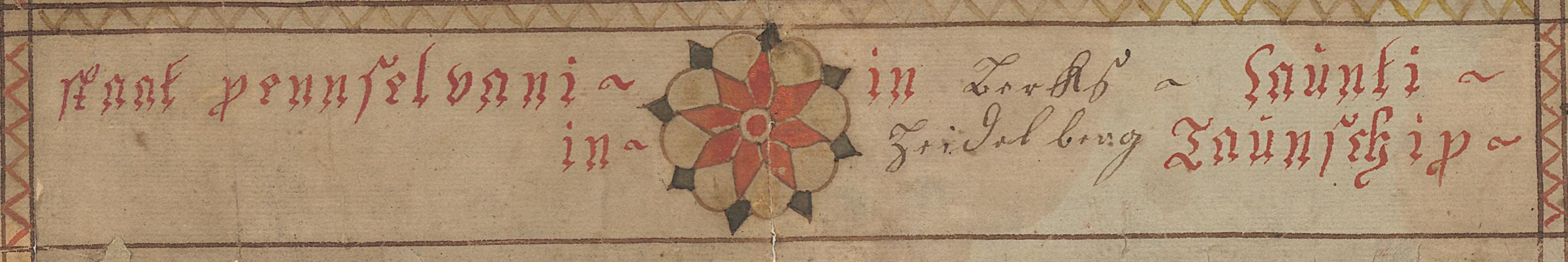 1957.1179 Fraktur, Detail 3