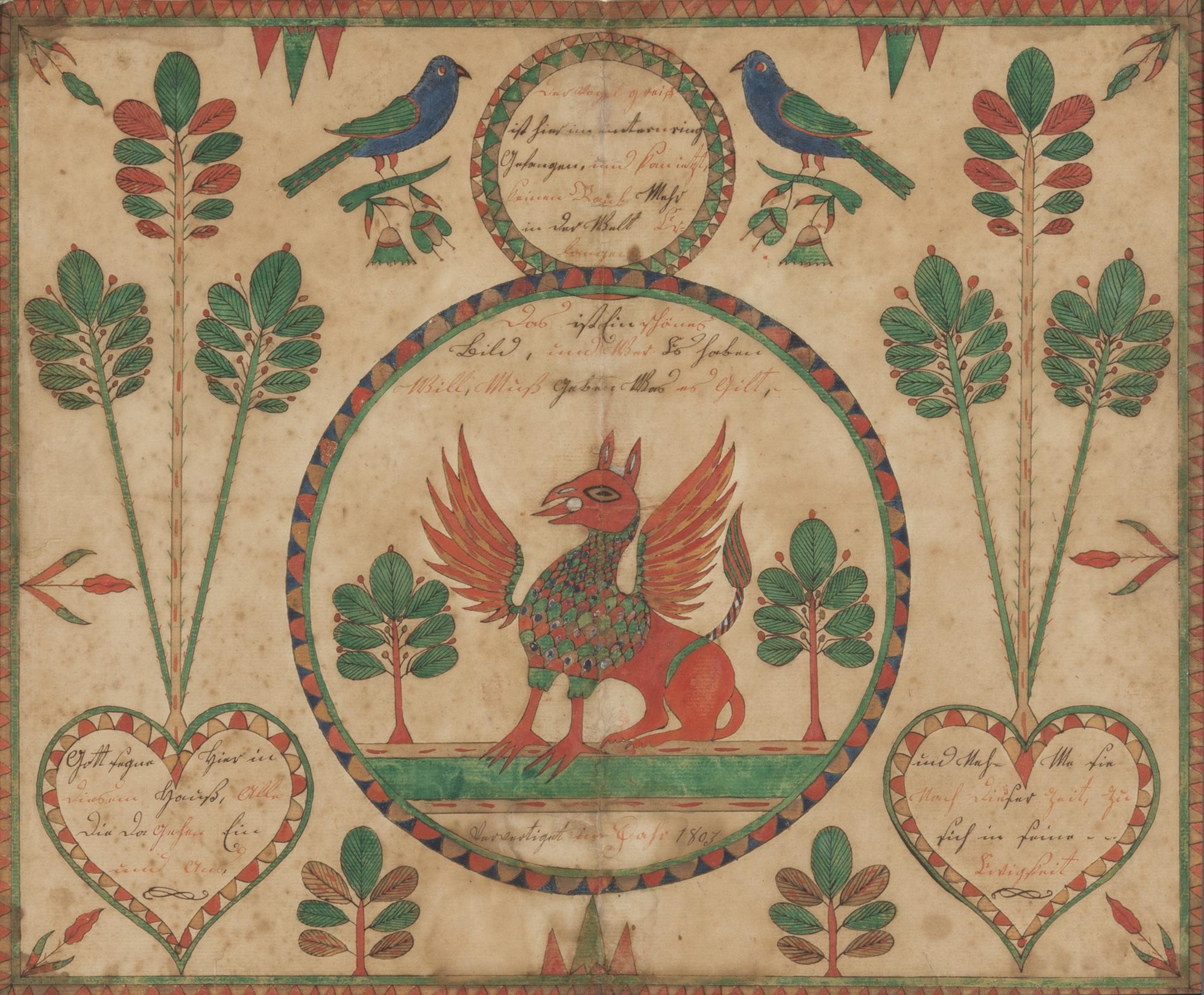 1957.1190 Fraktur, view 2