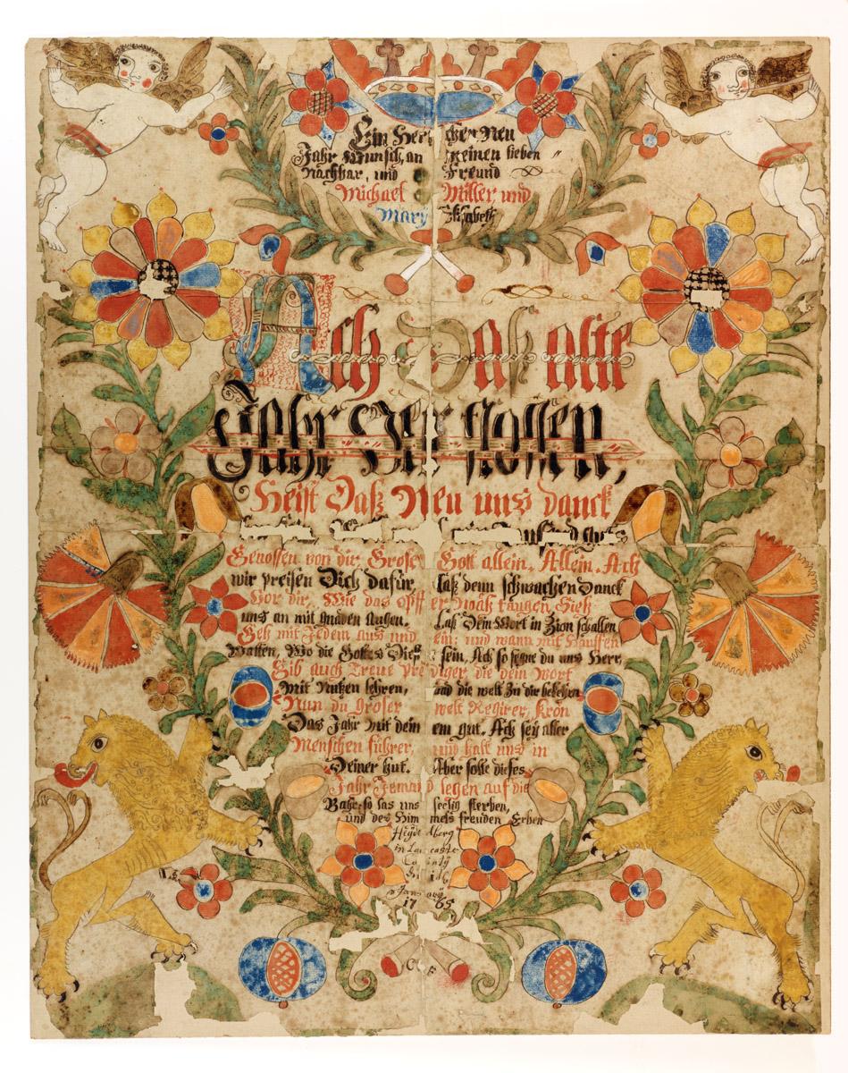 1957.1202 Fraktur, New Year's Wish
