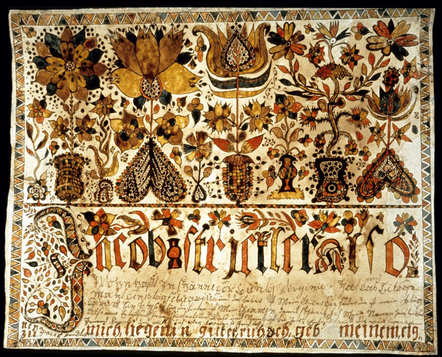 1957.1208 Fraktur, view 3