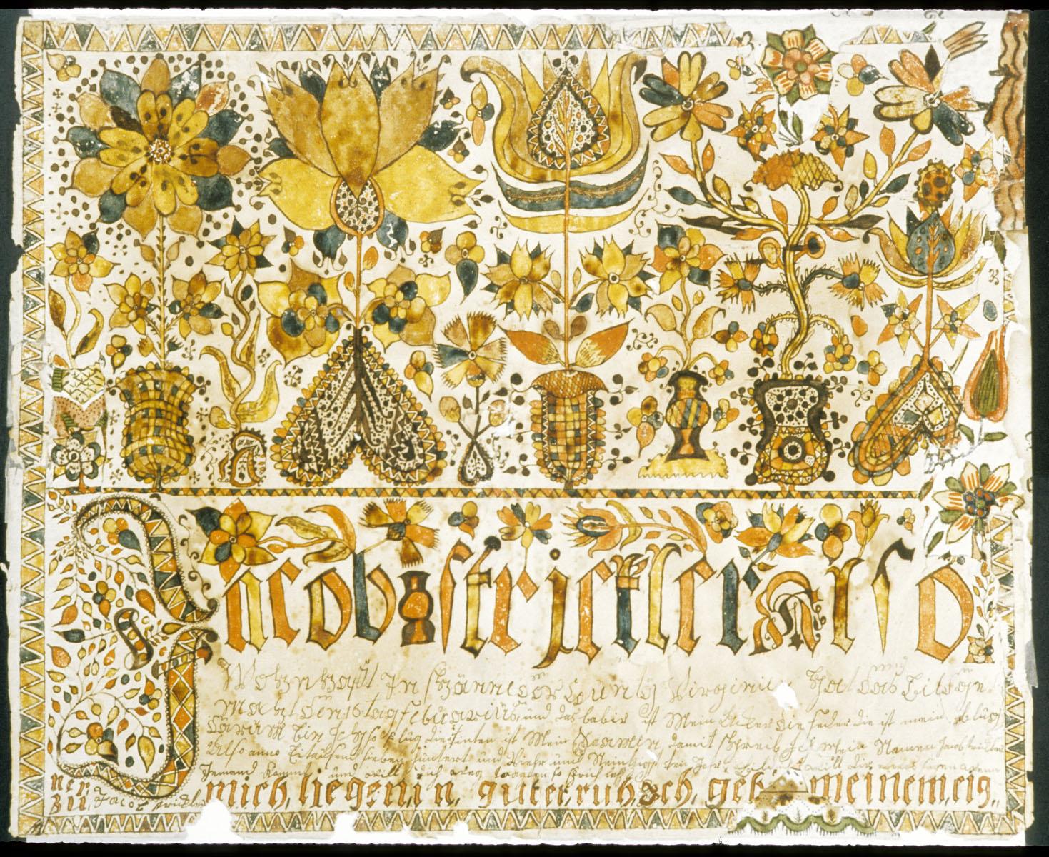 1957.1208 Fraktur, view 4
