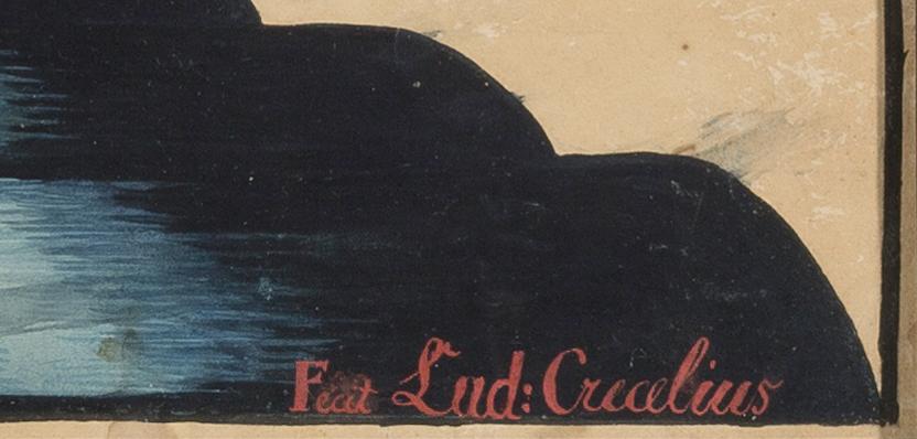 1957.1210 A Fraktur, detail 1