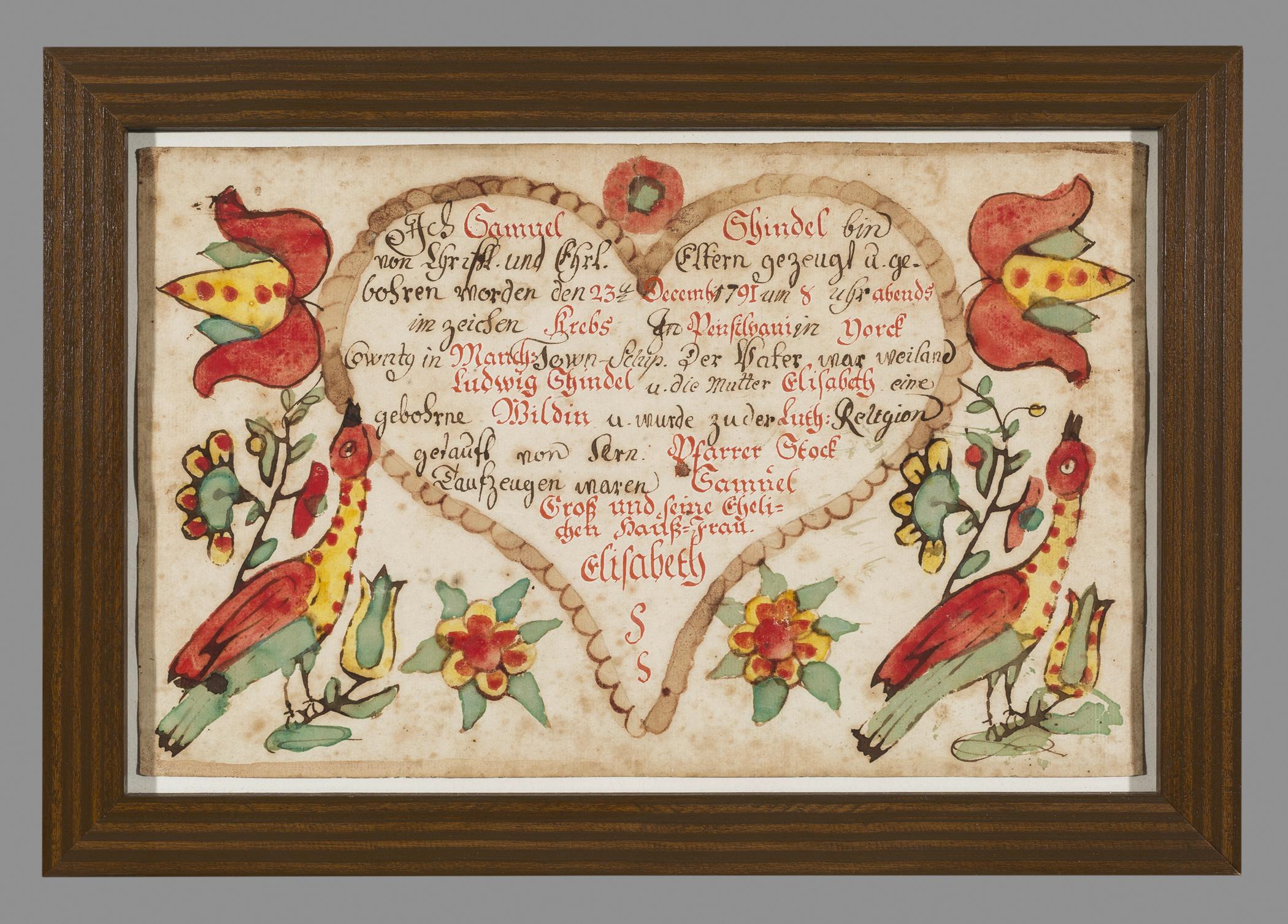1957.1212 A Fraktur, view 1