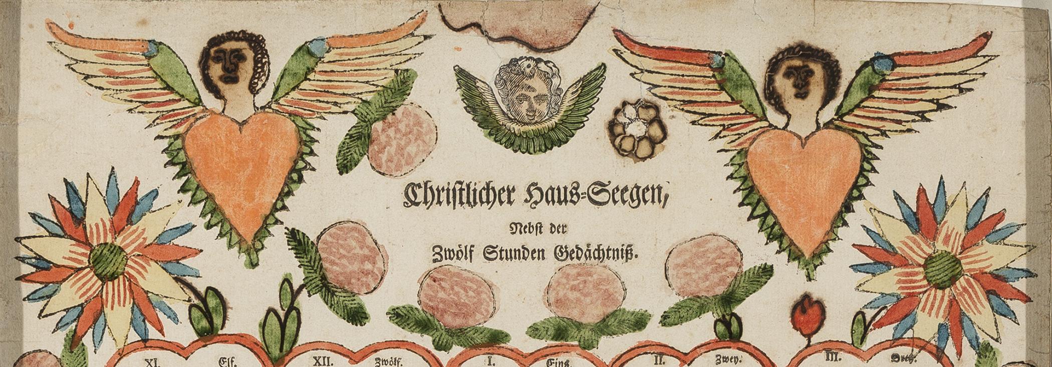 1957.1214 Fraktur, detail 1