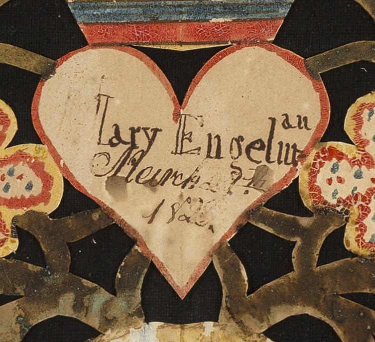 1957.1219 A Fraktur, detail 1