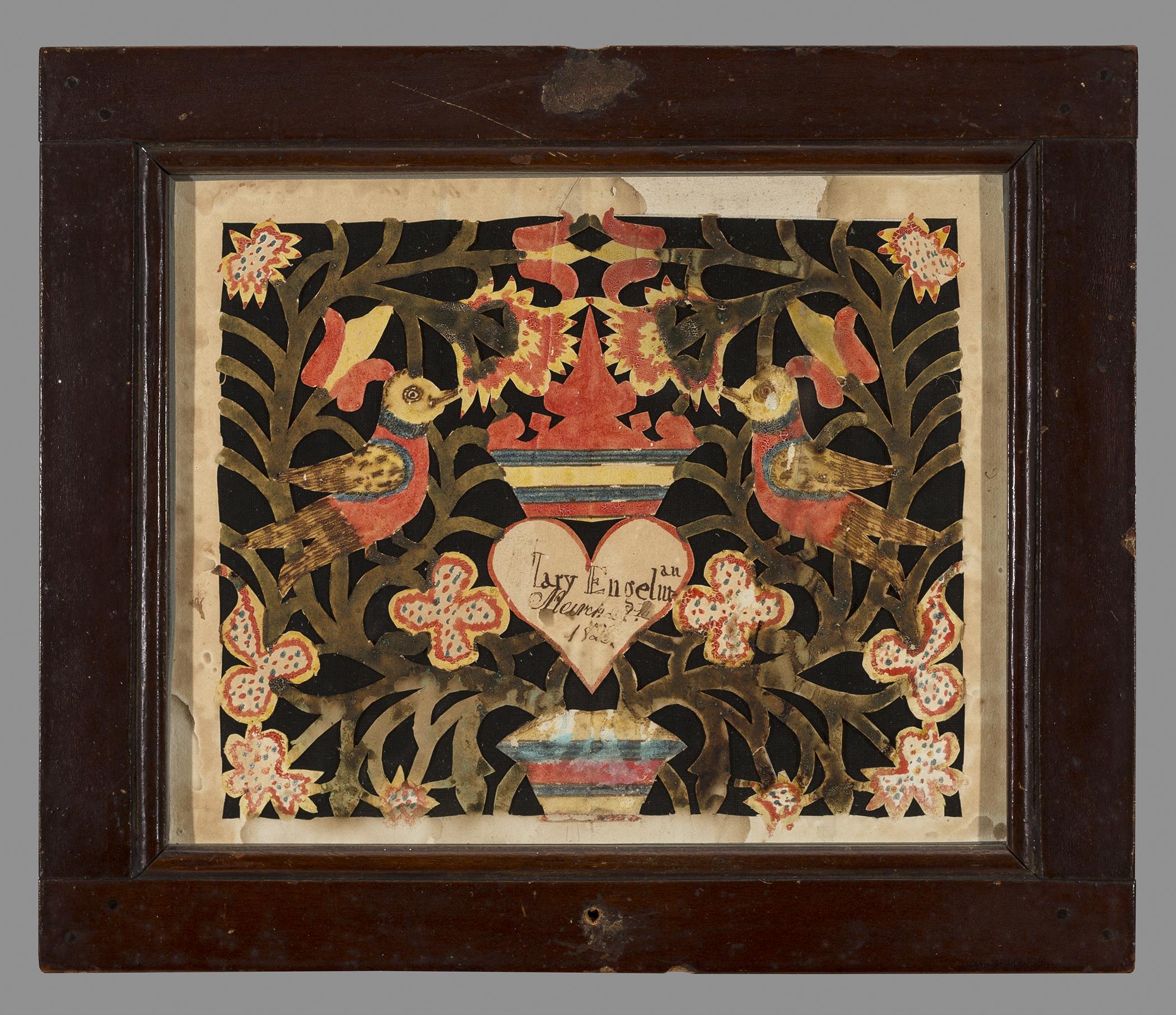 1957.1219 A Fraktur, B Frame, view 1