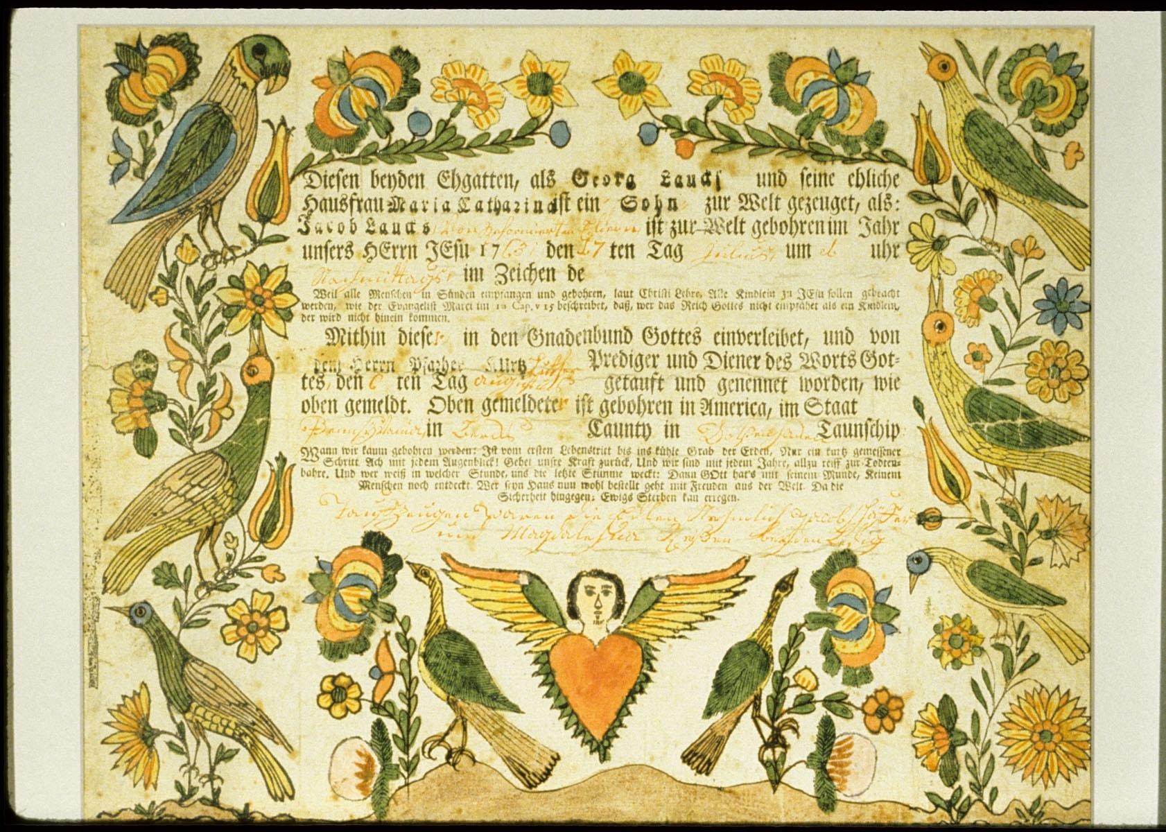 1957.1221 A Fraktur, view 3