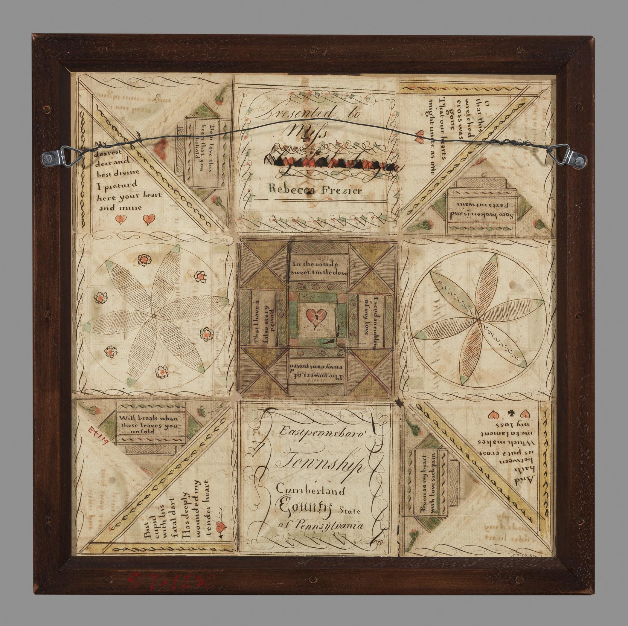 1957.1230 B Fraktur, C Frame, reverse