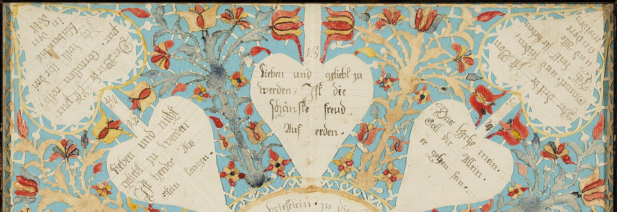 1957.1231 A Fraktur, detail 1