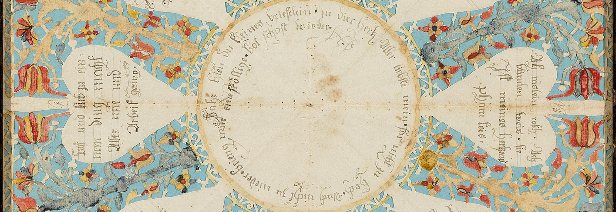 1957.1231 A Fraktur, detail 2