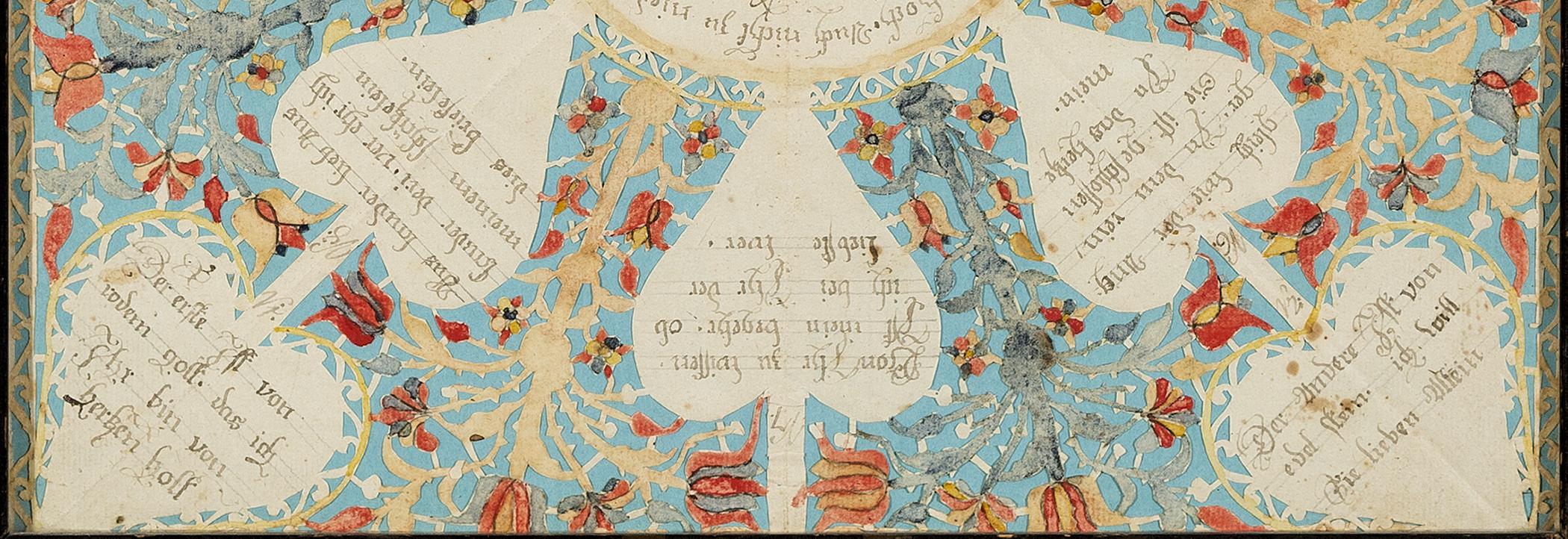 1957.1231 A Fraktur, detail 3
