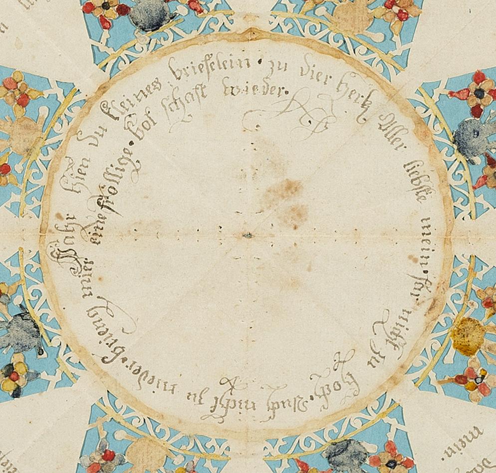 1957.1231 A Fraktur, detail 4