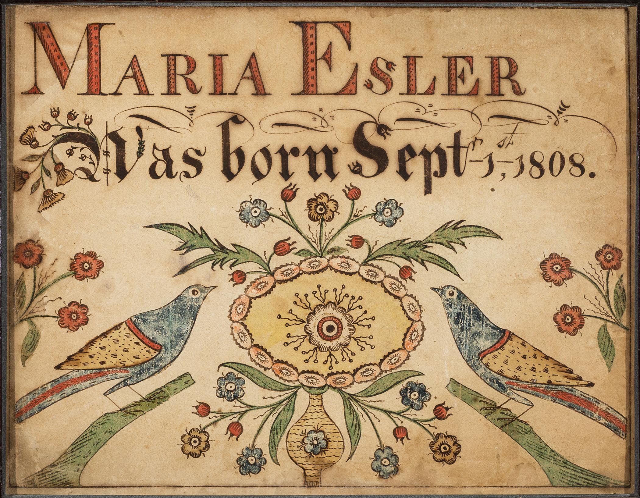1957.1240 Fraktur, view 1