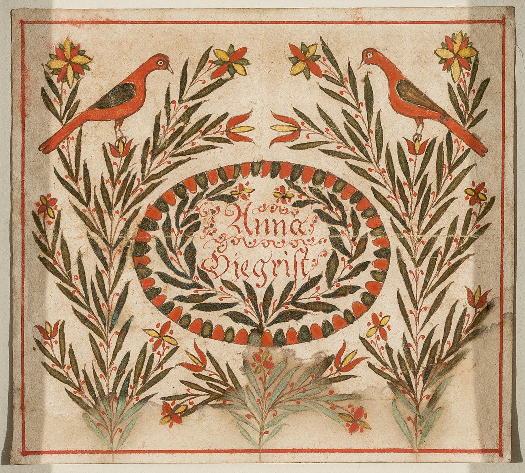 1957.1243 Fraktur, view 2