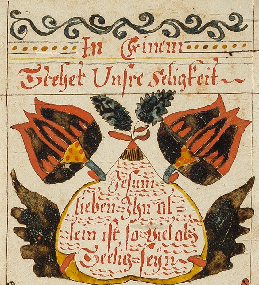 1957.1244.002 Fraktur, detail 1