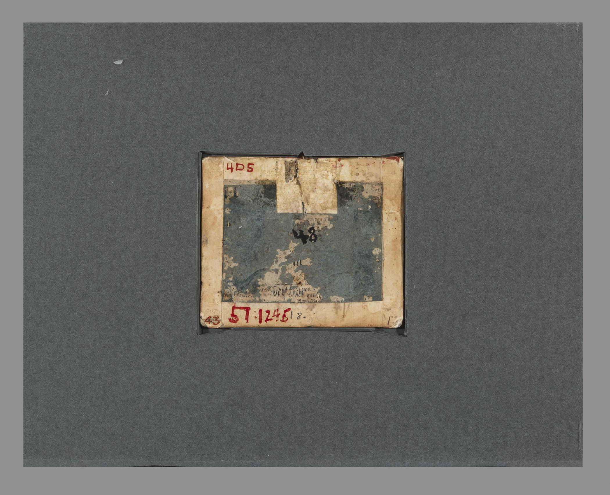 1957.1245 Fraktur, view 2, reverse