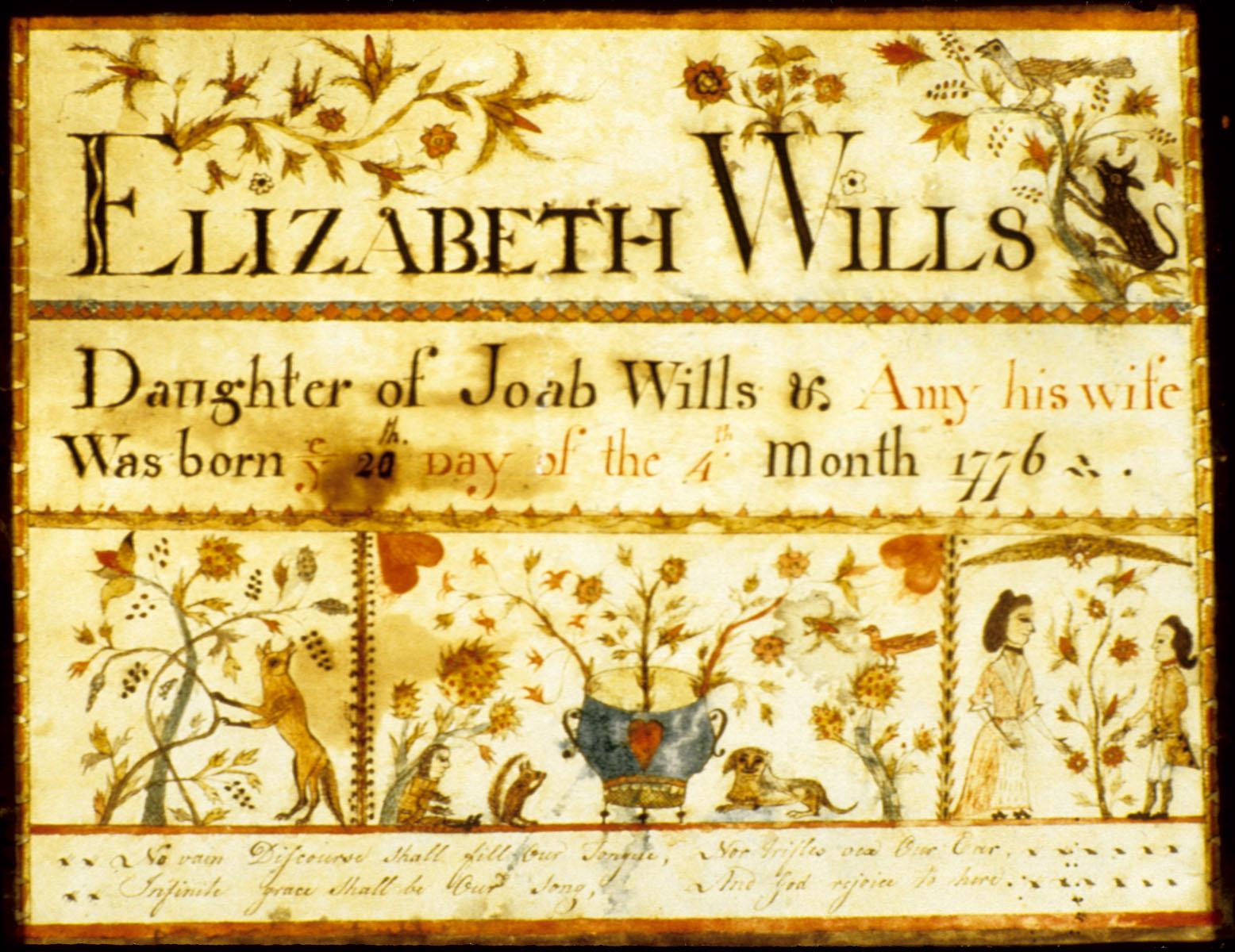 1957.1245 Fraktur, view 3