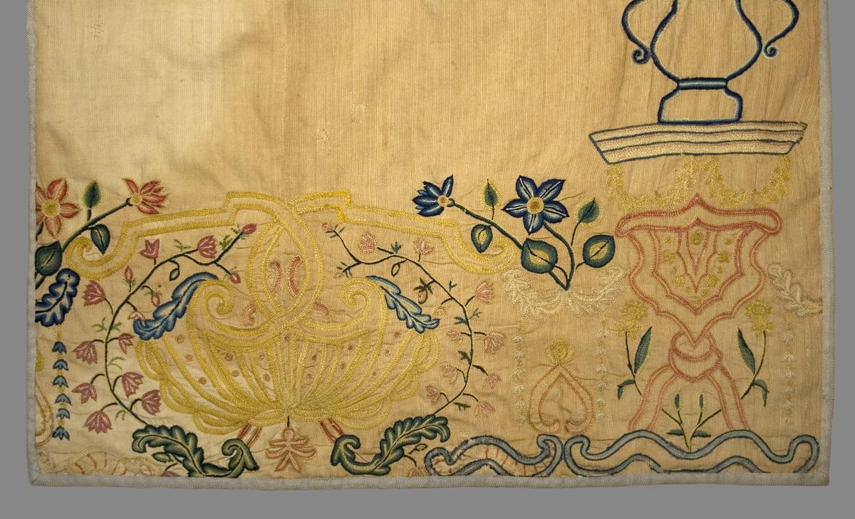 1952.0326.001 B Window Hanging, Side Curtain, Edge Detail