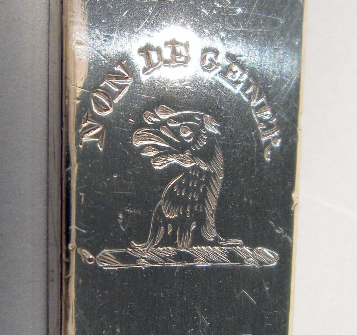 1957.1269 Silver Skewer engraving