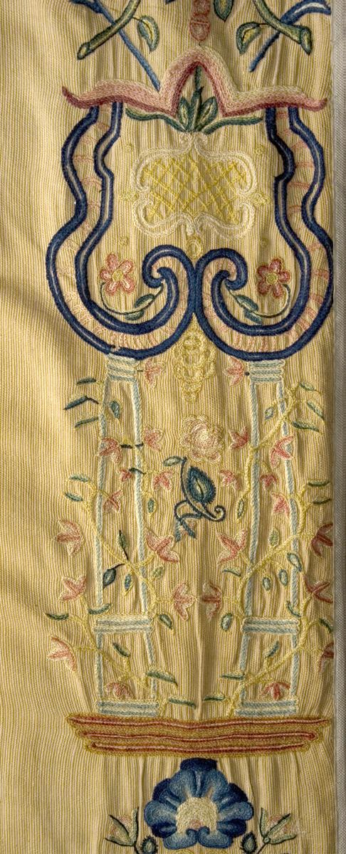 1952.0326.002 B Window Hanging, Side Curtain, Pattern Detail #2