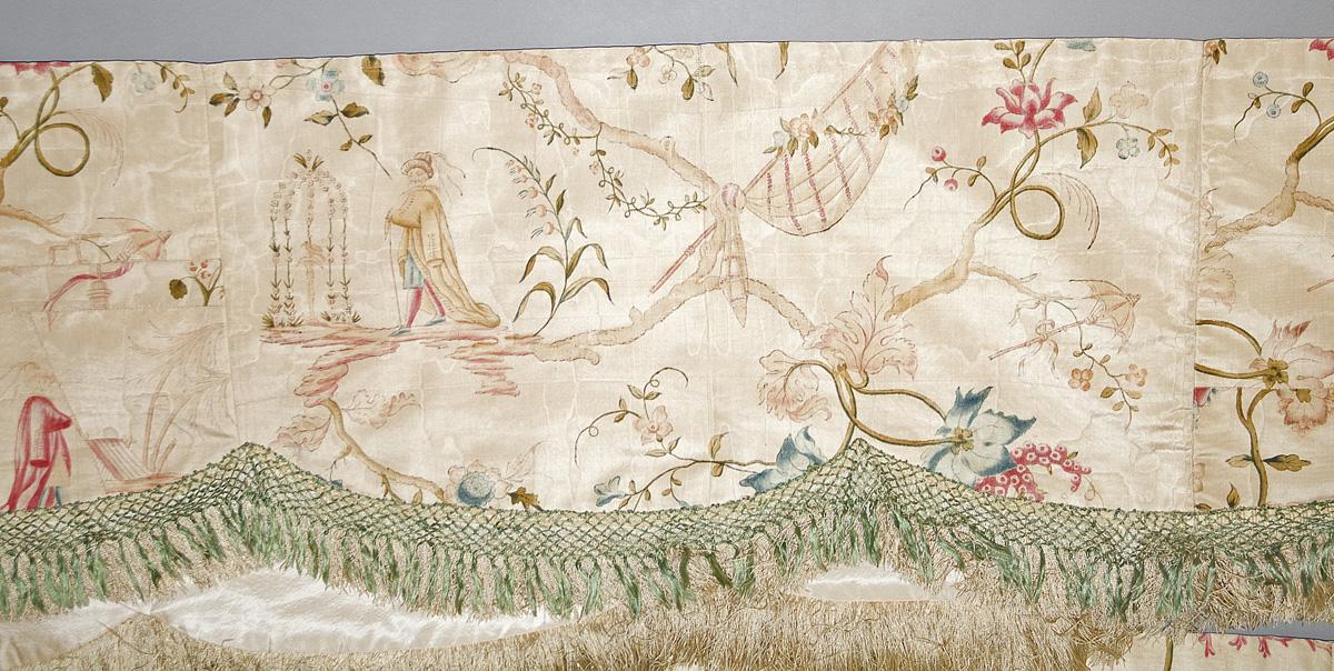1957.1277.001 bed hanging, valance detail 1