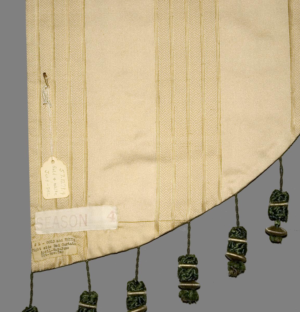 1957.1279.004 Bed Hanging, Side Curtain, Verso Detail