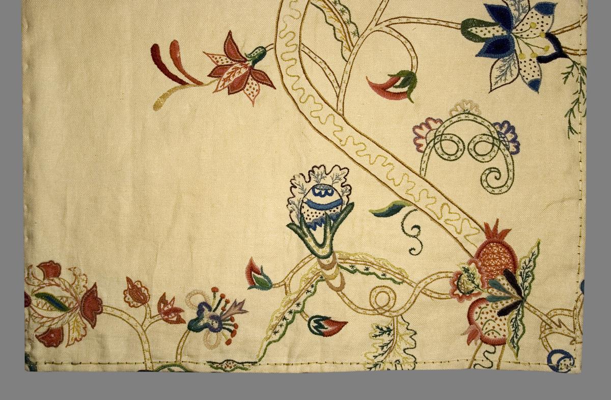 1952.0326.003 B Bed Hanging, Side Curtain, Pattern Detail