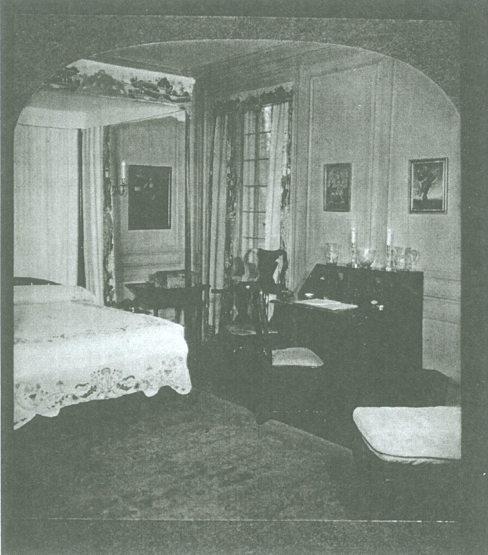 Penn Hangings in Cecil Bedroom 1935 view1
