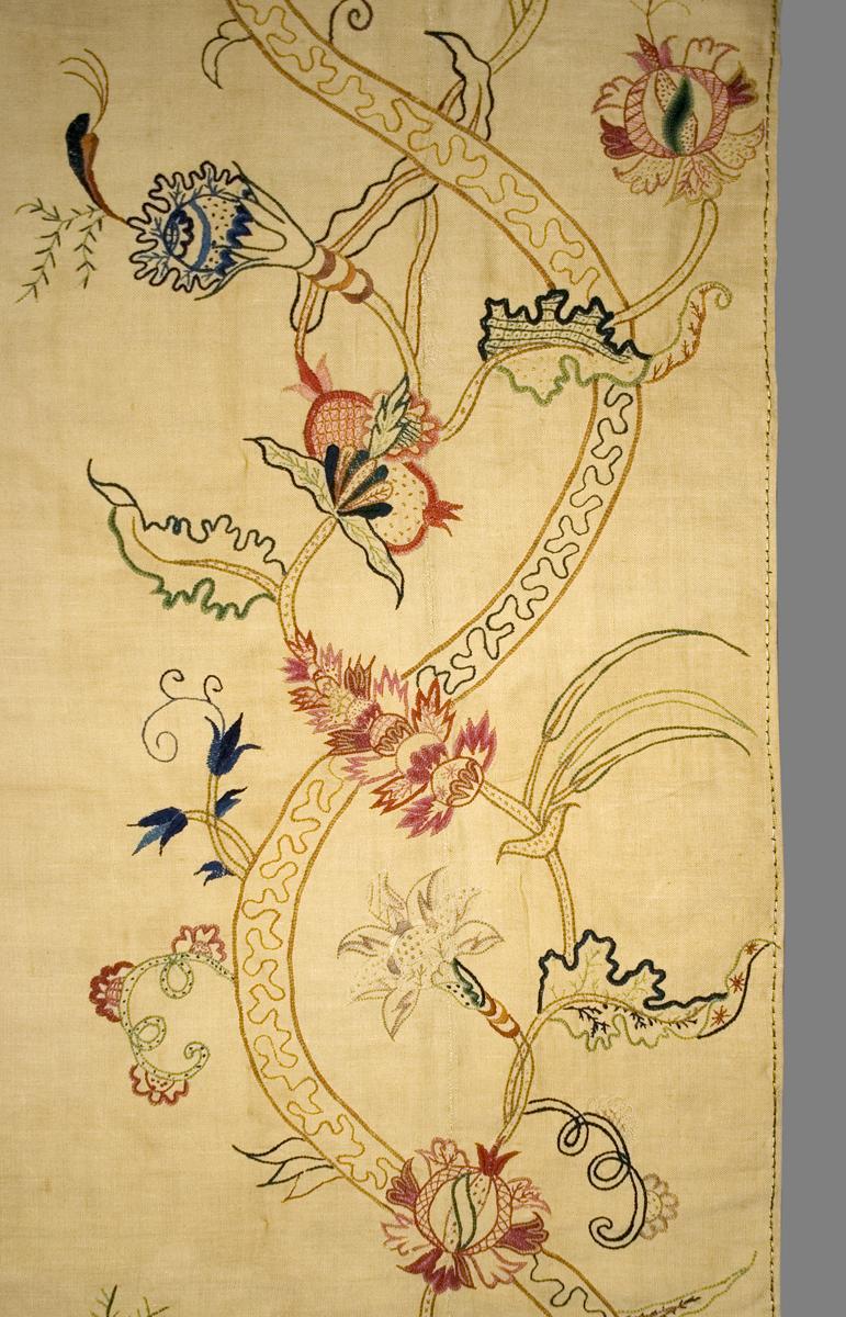 1952.0326.003 D Bed Hanging, Side Curtain, Pattern Detail #2